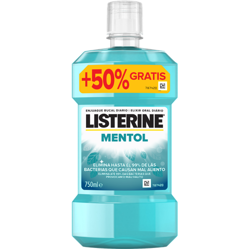 Listerine Mentol 500ml + 250ml Gratis