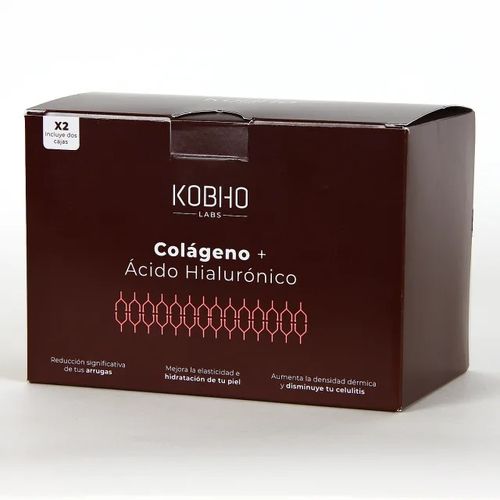 Kobho Colágeno + Ácido Hialurónico 20 viales x 2