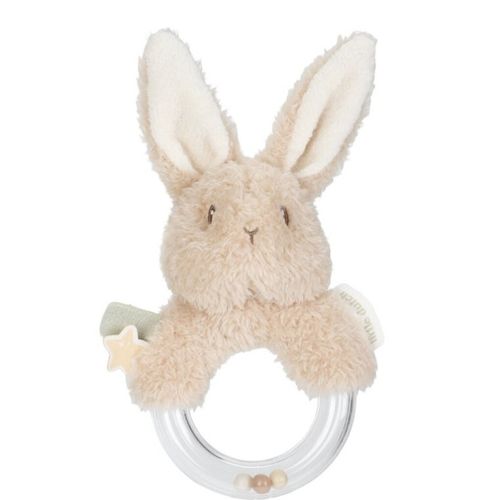 Sonajero anillo conejito newborn natural Little Dutch