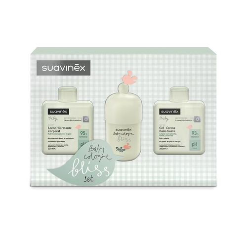 Suavinéx Set regalo leche hidratante + gel-crema baño + colonia baby bliss