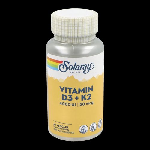 Solaray VIT D3 4000 UI K2 (MK7) 60 CAPS