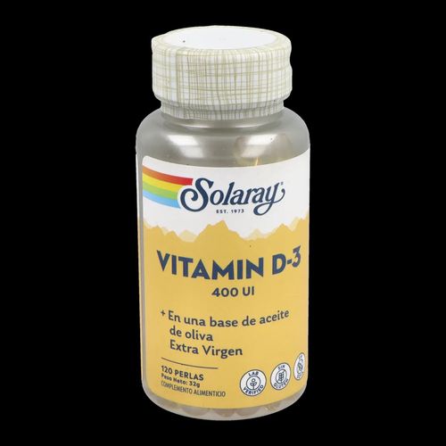 Solaray vit d3 400 ui 120 perlas  solaray vit.d