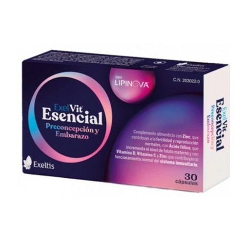 Exelvit Esencial Preconcepción y Embarazo 30 cápsulas