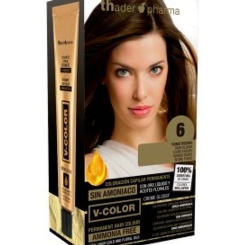 Thader PHARMA COLORACION PERMANENTE S/AMONIACO  Nº 6 RUBIO OSCURO.