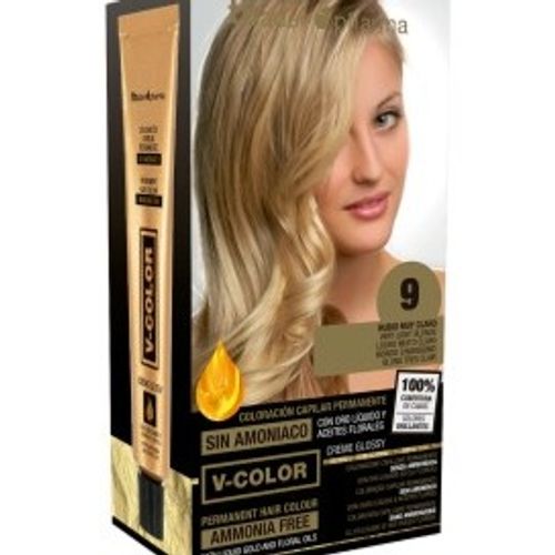 Thader PHARMA COLORACION PERMANENTE S/AMONIACO  Nº 9  RUBIO MUY CLARO.