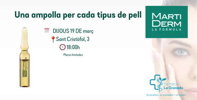 Taller MartiDerm: una ampolla per a cada tipus de pell