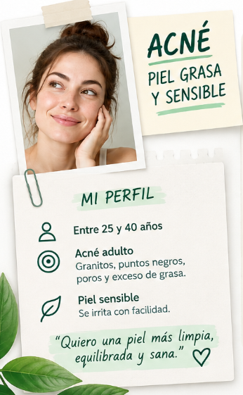 Rutina para piel con acné e imperfecciones