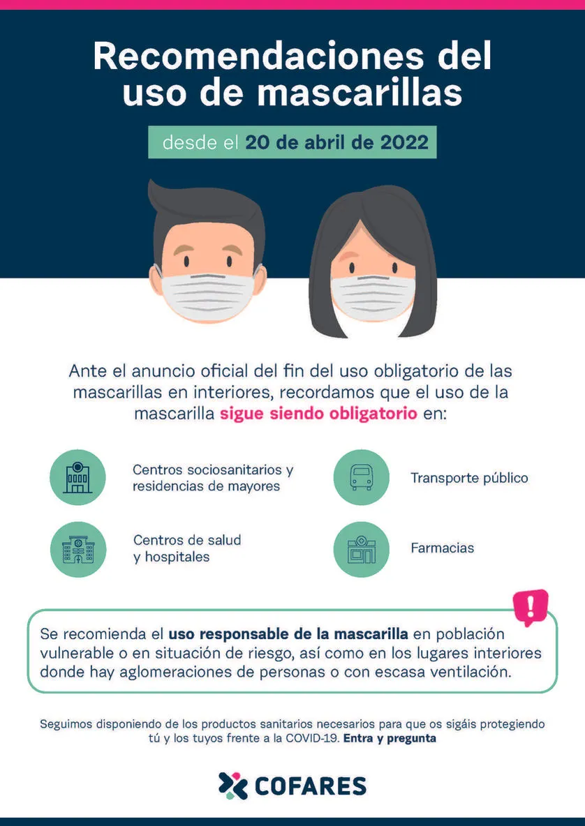 RECOMENDACIONES DE USO DE MASCARILLAS