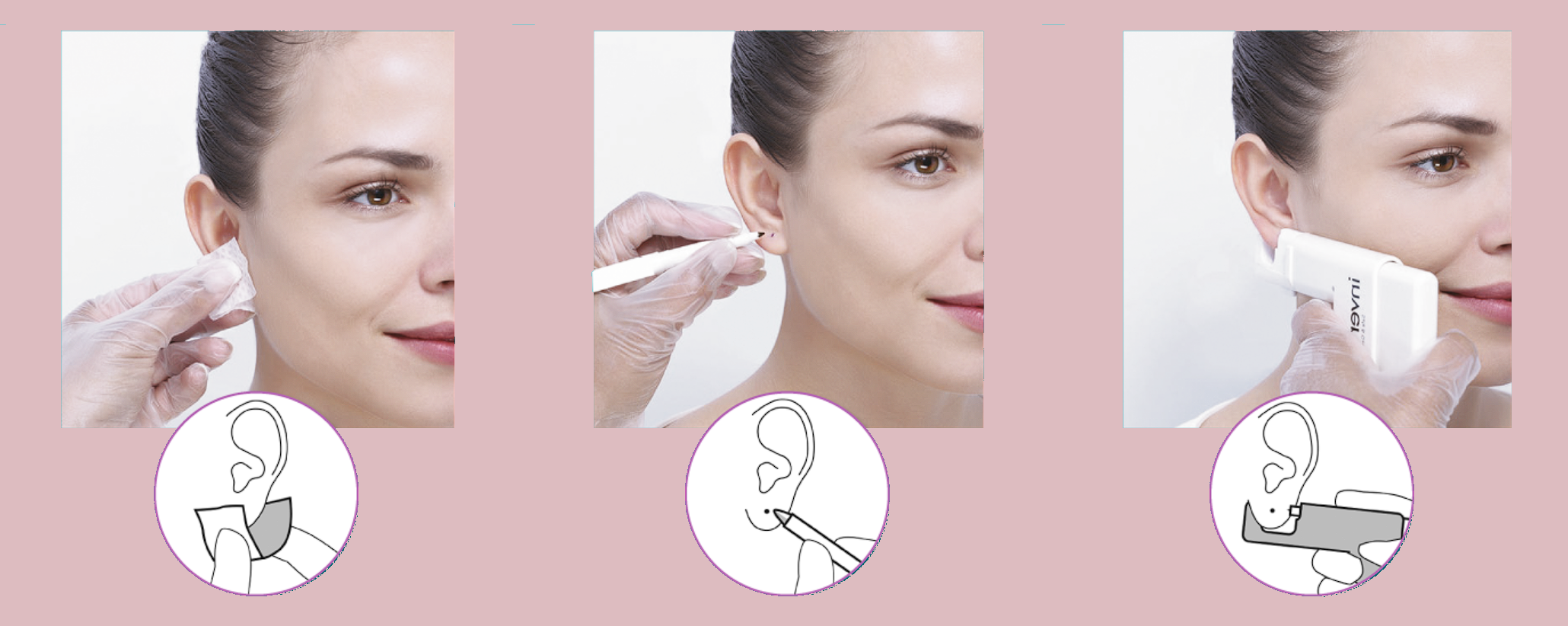 Instruccions de perforació d'orelles